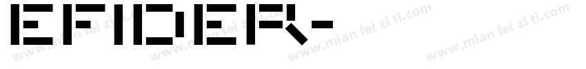 efider字体转换