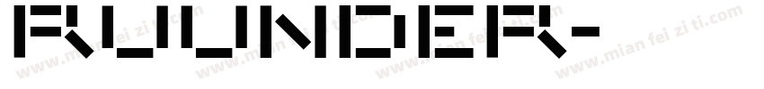 ruunder字体转换