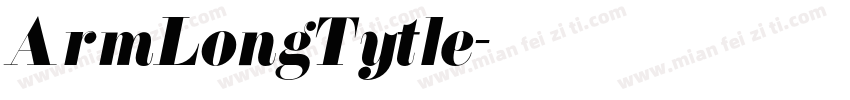 ArmLongTytle字体转换