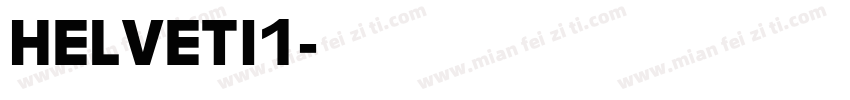 HELVETI1字体转换