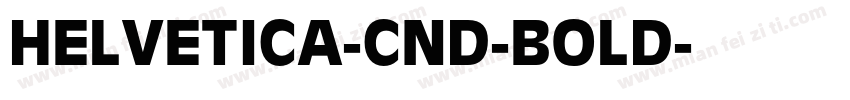 HELVETICA-CND-BOLD字体转换