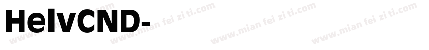 HelvCND字体转换