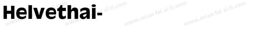 Helvethai字体转换