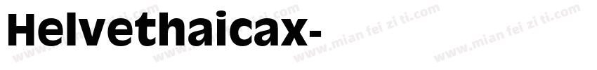 Helvethaicax字体转换