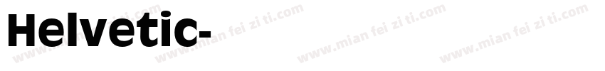 Helvetic字体转换