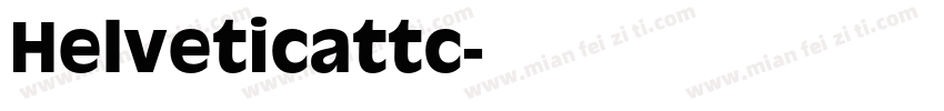 Helveticattc字体转换