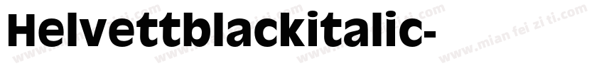 Helvettblackitalic字体转换