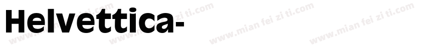 Helvettica字体转换