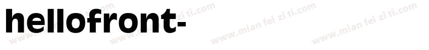 hellofront字体转换