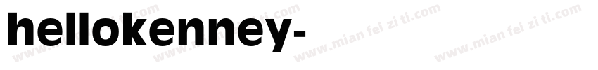 hellokenney字体转换
