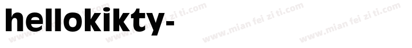 hellokikty字体转换
