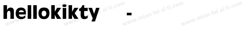 hellokikty碎花字体转换