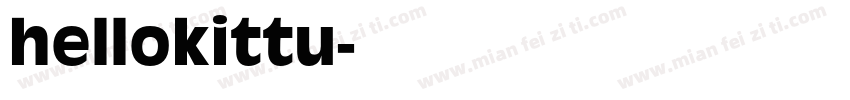 hellokittu字体转换