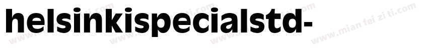 helsinkispecialstd字体转换