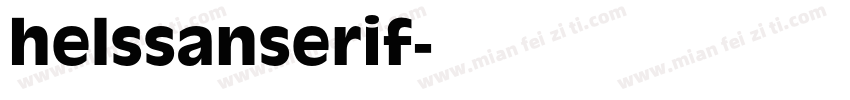 helssanserif字体转换