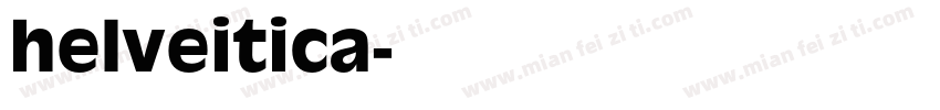 helveitica字体转换
