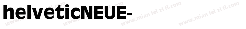 helveticNEUE字体转换