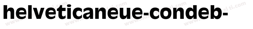 helveticaneue-condeb字体转换