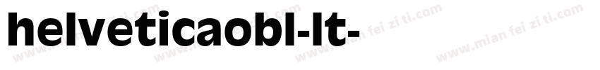 helveticaobl-lt字体转换