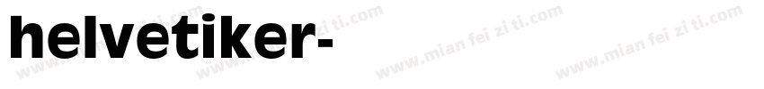 helvetiker字体转换