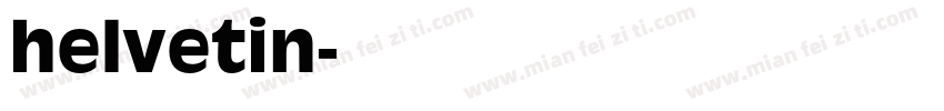 helvetin字体转换