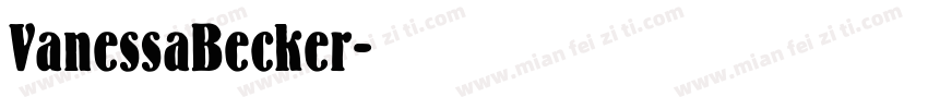 VanessaBecker字体转换