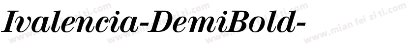 Ivalencia-DemiBold字体转换