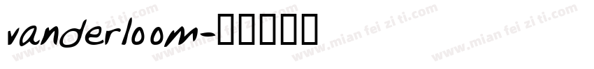 vanderloom字体转换