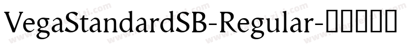 VegaStandardSB-Regular字体转换