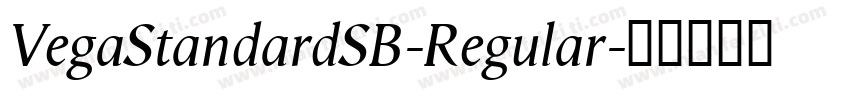 VegaStandardSB-Regular字体转换