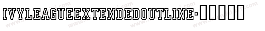 IvyLeagueExtendedOutline字体转换