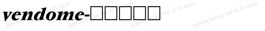 vendome字体转换