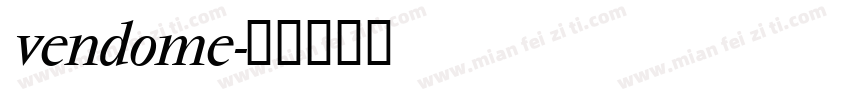vendome字体转换