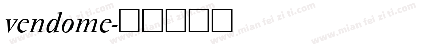 vendome字体转换