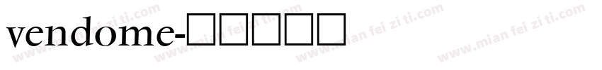 vendome字体转换