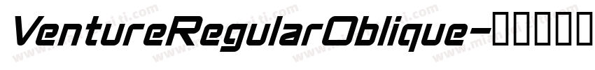VentureRegularOblique字体转换
