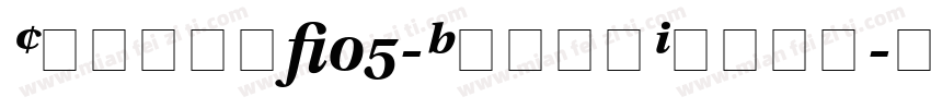 CarbonW05-BlackItali字体转换