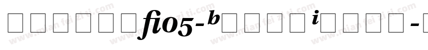 FeliceW05-BlackItali字体转换