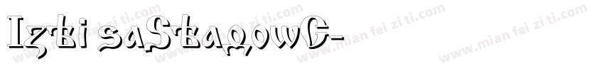 IzhitsaShadowC字体转换