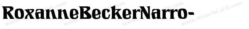 RoxanneBeckerNarro字体转换