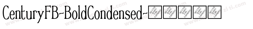 CenturyFB-BoldCondensed字体转换