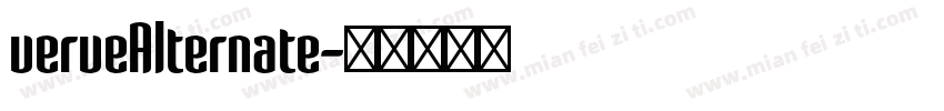 verveAlternate字体转换