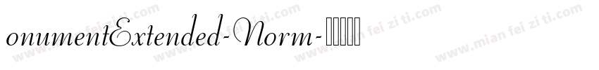 onumentExtended-Norm字体转换