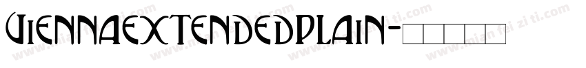 ViennaExtendedPlain字体转换