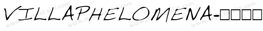 VILLAPHELOMENA字体转换