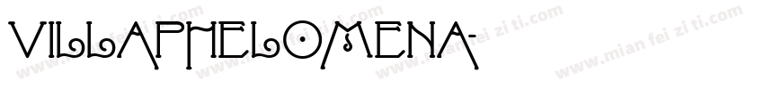 VILLAPHELOMENA字体转换