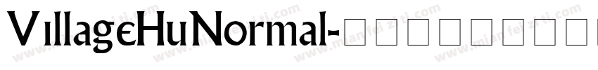 VillageHuNormal字体转换