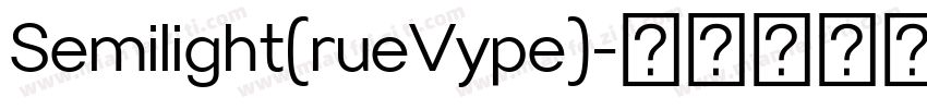 Semilight(rueVype)字体转换