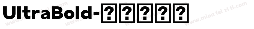 UltraBold字体转换