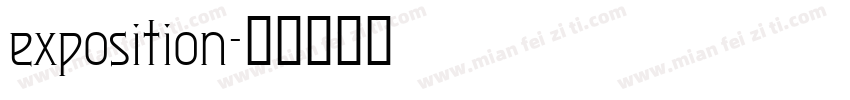 exposition字体转换
